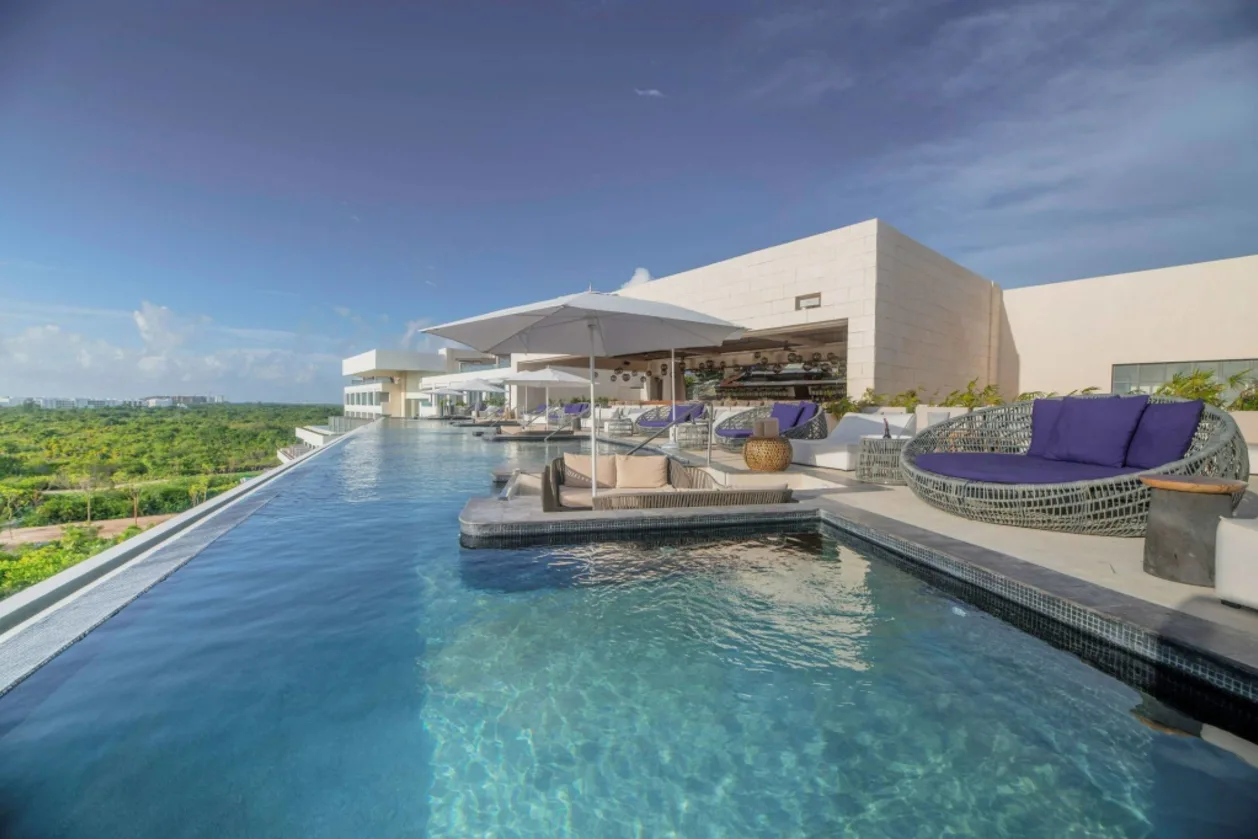 Rooftop pool at ATELIER Playa Mujeres
